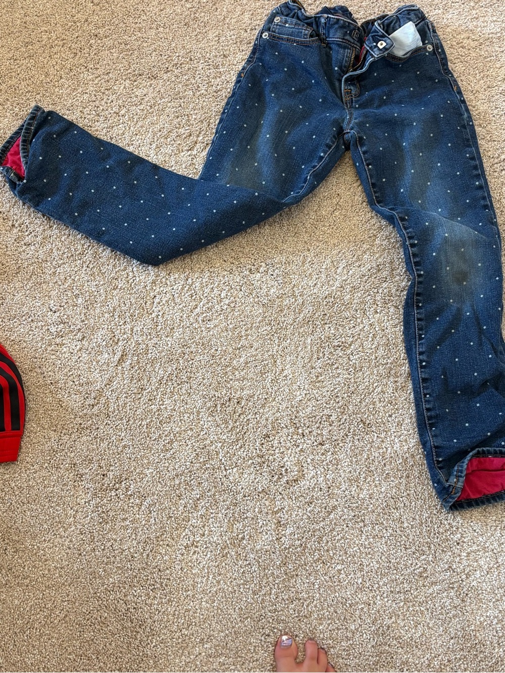 GAP Dark Blue Jeans with White Dot Print